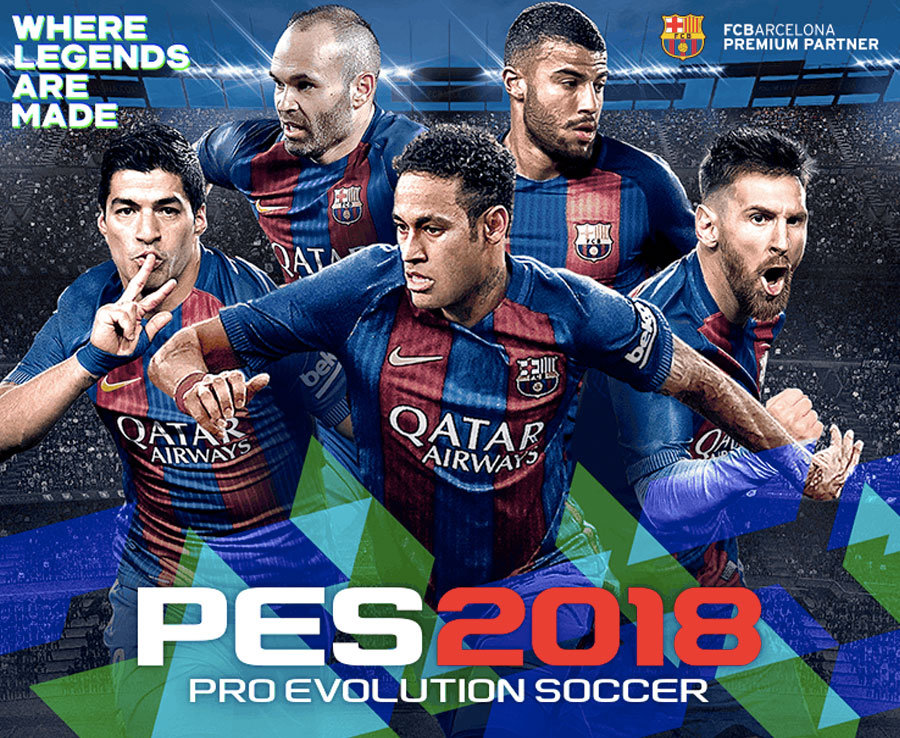 دانلود رایگان بازی آفلاین پی اس PES 2018 v2.11 برای اندروید + دیتا