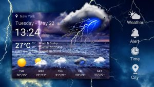 دانلود نرم افزارWeather & Clock Widget Ad Free 3.9.0.1