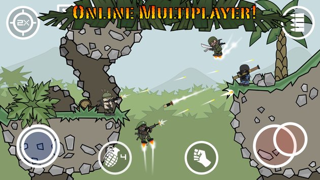 دانلود بازی Doodle Army 2 : Mini Militia v4.0.36 برای اندروید+کد های تقلبی