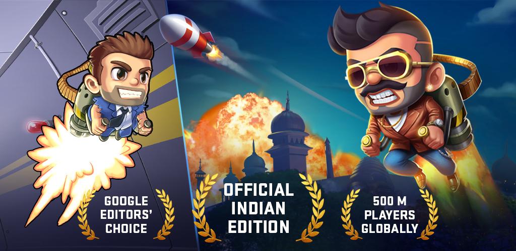 دانلود Jetpack Joyride India Exclusive – Action Game – پرواز با موتور جت اندروید